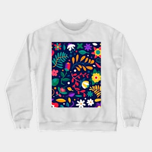 flower pattern Crewneck Sweatshirt